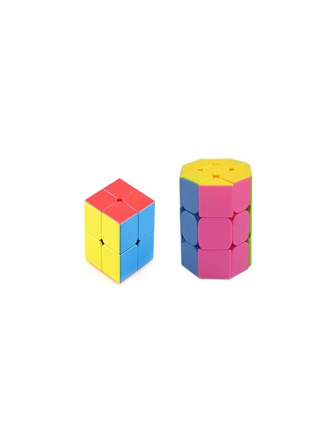 QWICK CLICK High Speed Cube Stickerless 3D Puzzle Cube Bundle 2 x Octa(Pack of 2)
